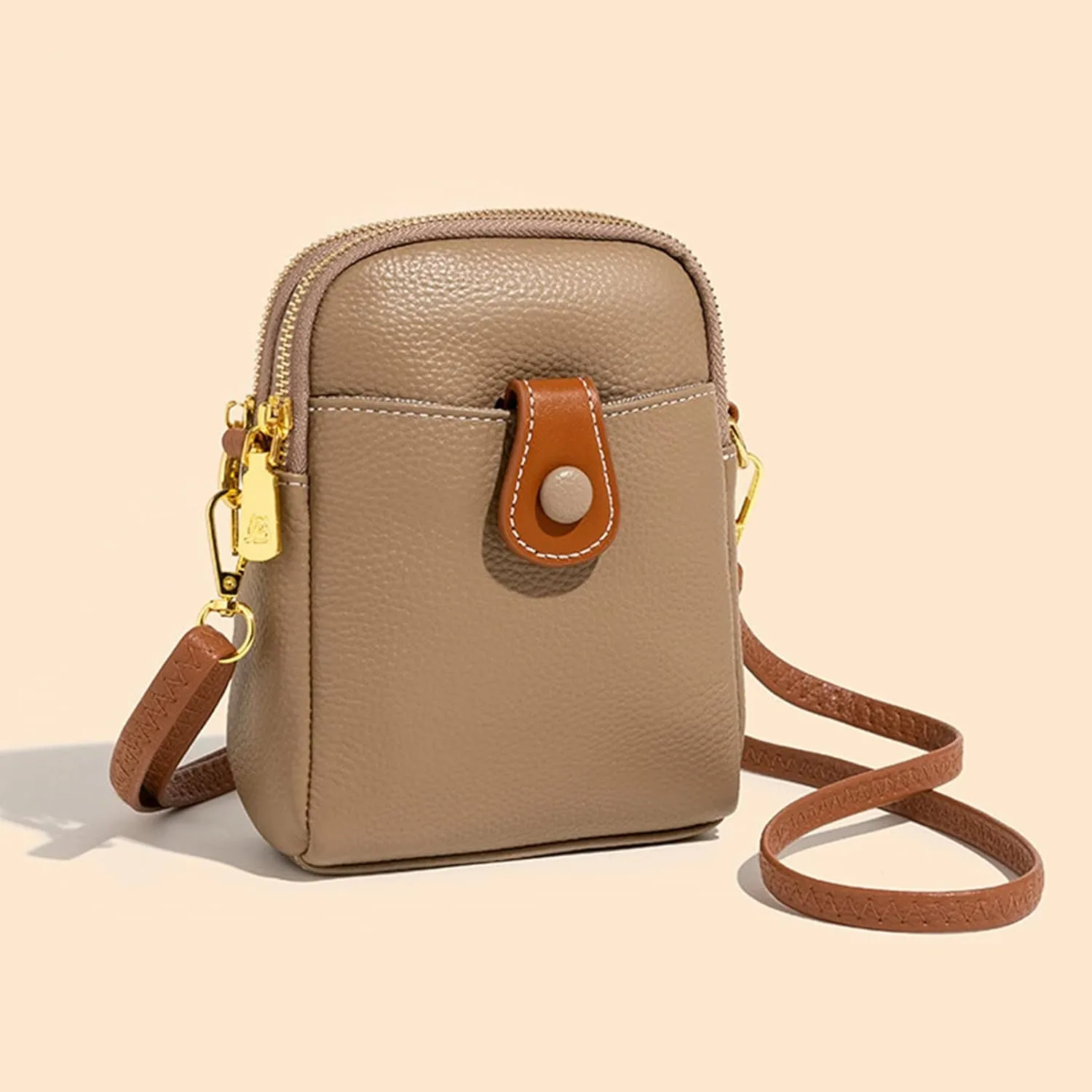 Fashion Unisex Large Capacity Bag Fashion Portable Shoulder Bags Messenger Bags Shoulder Bag for Women (Khaki, One Size)