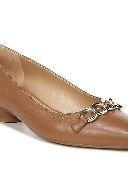 Final Sale No Return or Refund Becca Flat in English Tea Brown Leather by Naturalizer