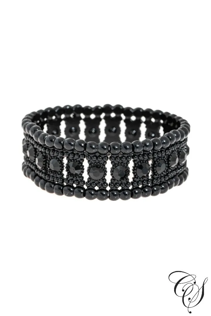 Flexible Metallic Stud Band Bracelet