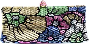 Flower Crystal Clutch Evening Bag Elegant Floral Wedding Purse Rhinestone Formal Cluth Handbag for Women Party Prom