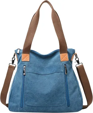 Foldie Crossbody Bags for Women Stadium Crossbody Messenger Bags for Concerts Sporting Events Clear Fanny Pack(Blue)