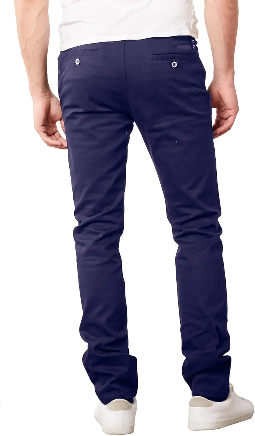 Galaxy by Harvic Mens Slim Fit Cotton Stretch Chino Pants