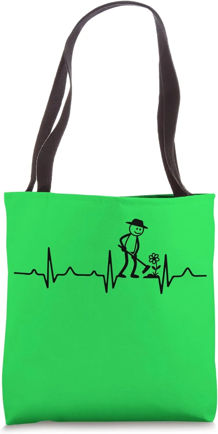 Garden Landscape-Gardeners Farmers Stick-figure Gardener Tote Bag
