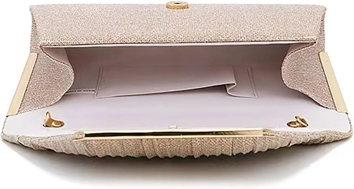 Glitter Clutch Purses Women Evening Bags Envelope Cluthes Formal Handbags Wedding Party Prom Purse Handbag Hanger