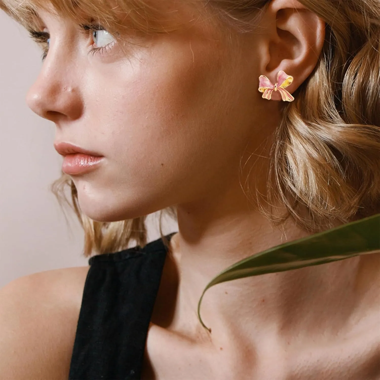 Gold Bow Earrings for Women Silver Bow Stud Earrings Ribbon Earrings Long Bow Dangle Earrings Silver Bow Jewelry Bow Earrings Gold Studs