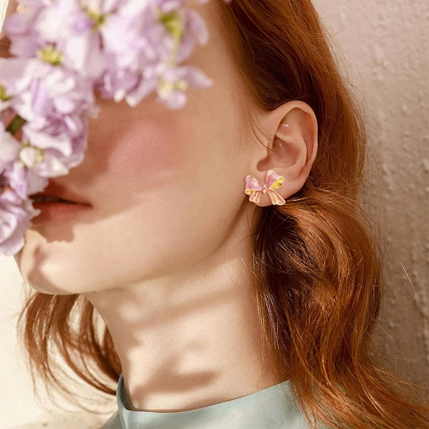 Gold Bow Earrings for Women Silver Bow Stud Earrings Ribbon Earrings Long Bow Dangle Earrings Silver Bow Jewelry Bow Earrings Gold Studs
