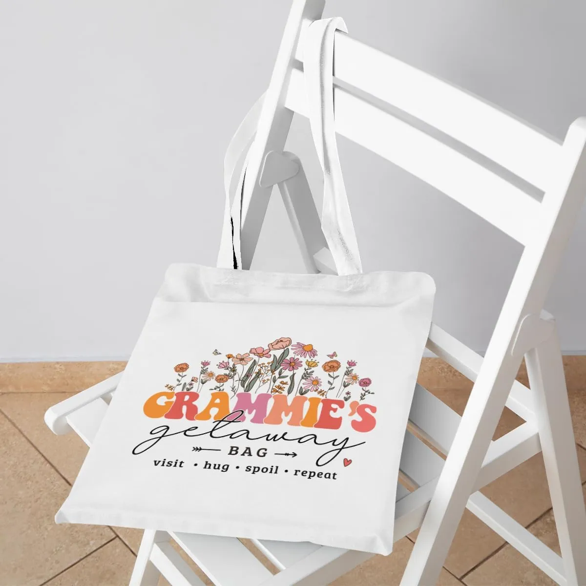 Grandma Mom Tote Bag - Birthday, Mothers Day, Retirement & Christmas Gifts for Women - Reusable Shoulder Bag