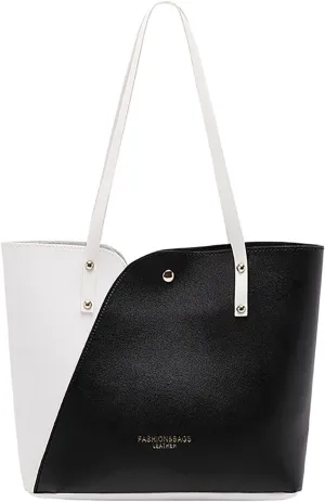 Handbags for Women Stylish Crossbody Bag Lightweight Shoulder Bag Color Block Ladies Top Handle Satchel Purse