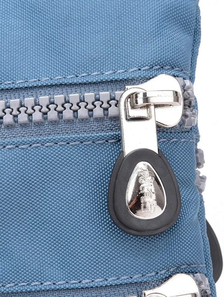 Hobo Crossbody Bags for Women Waterproof Nylon Crossbody Bags for Woman Trendy Carry on Bag for Airplanes Women(Light blue)