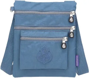 Hobo Crossbody Bags for Women Waterproof Nylon Crossbody Bags for Woman Trendy Carry on Bag for Airplanes Women(Light blue)