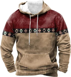Hoodie Men And Winter Vintage Long Sleeve Hoodie Half Zipper Hooded Sweatshirt Top Workwear Multi Pocket Outdoor
