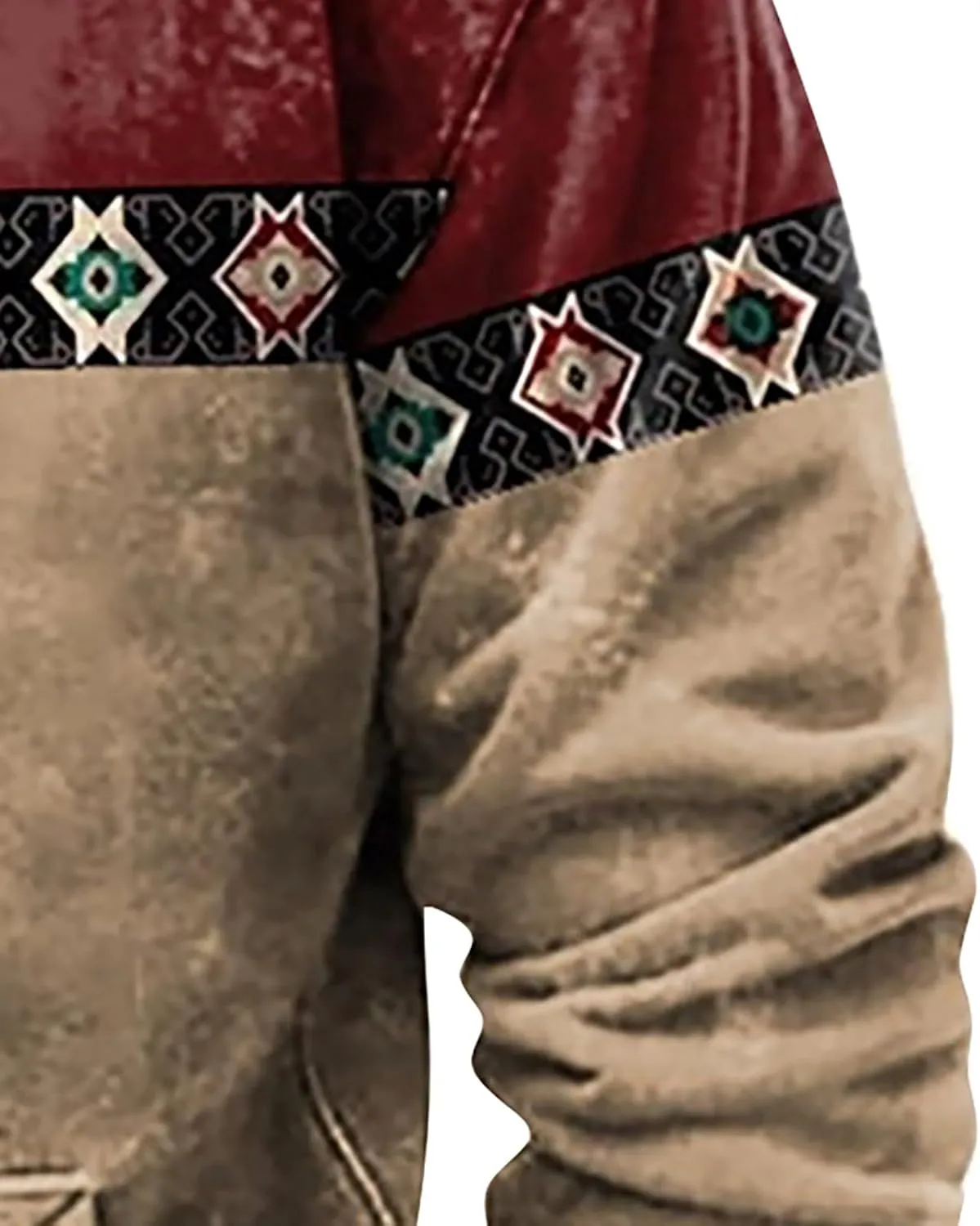 Hoodie Men And Winter Vintage Long Sleeve Hoodie Half Zipper Hooded Sweatshirt Top Workwear Multi Pocket Outdoor