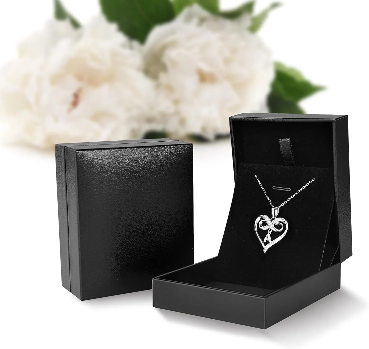 Infinity Heart Initial Necklaces for Women 925 Sterling Silver Infinity Initial Necklace Gifts for Women Dainty Heart Necklaces for Teen Girls