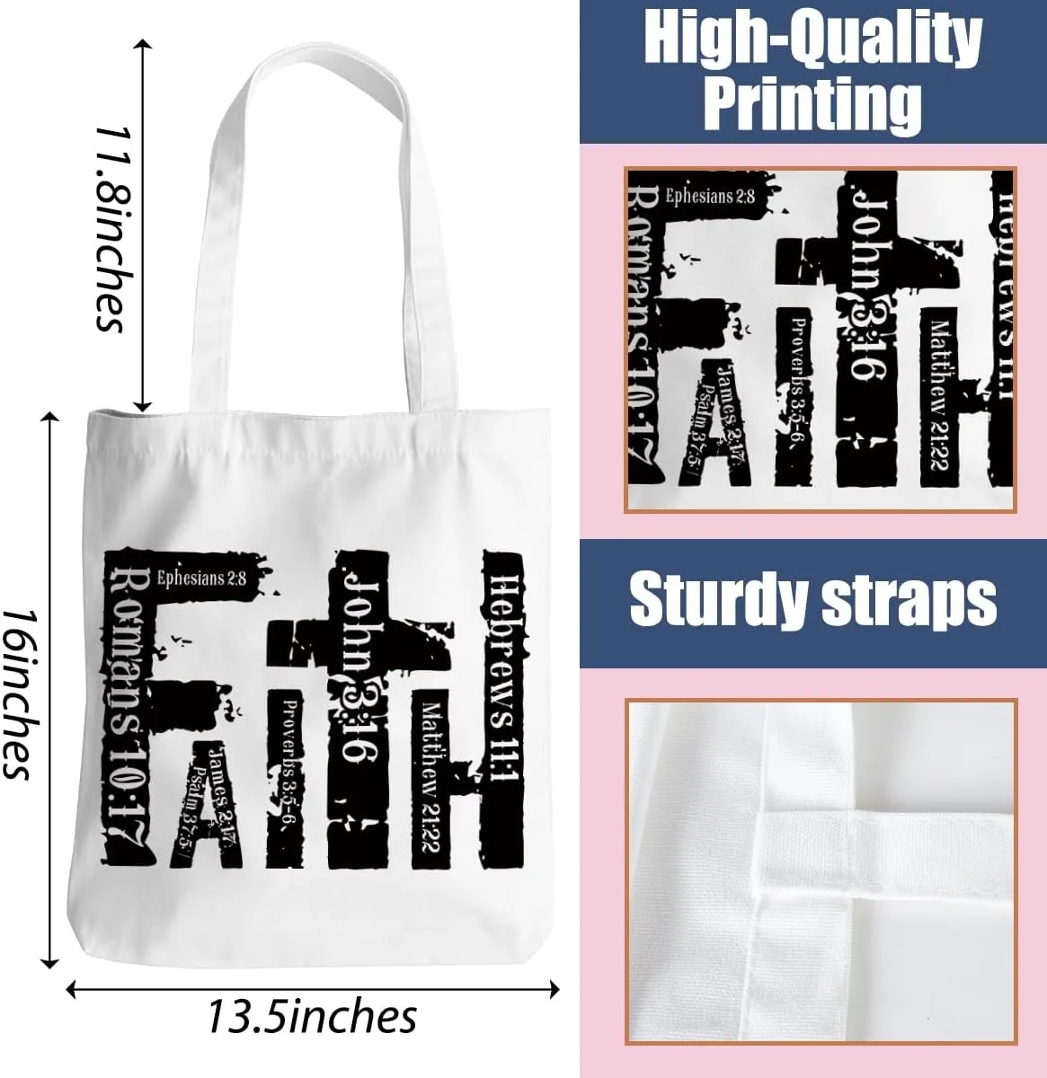 Inspirational Tote Bag for Women Positive Affirmations Self Love Beach Bag Encouragement Gifts Christmas