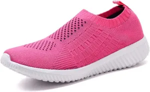 konhill Women's Slip On Walking Shoes Breathable Mesh Sneakers Work Casual Tennis Shoes