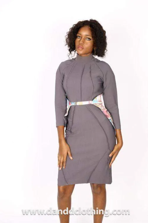Ladies Office Dress Grey