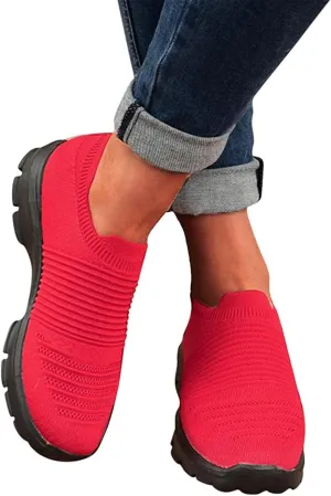 Ladmiple Gym Shoes For Women Workout Memory Foam Athletic Walking Running Shoes Slip On Casual Mesh Tennis Sneakers