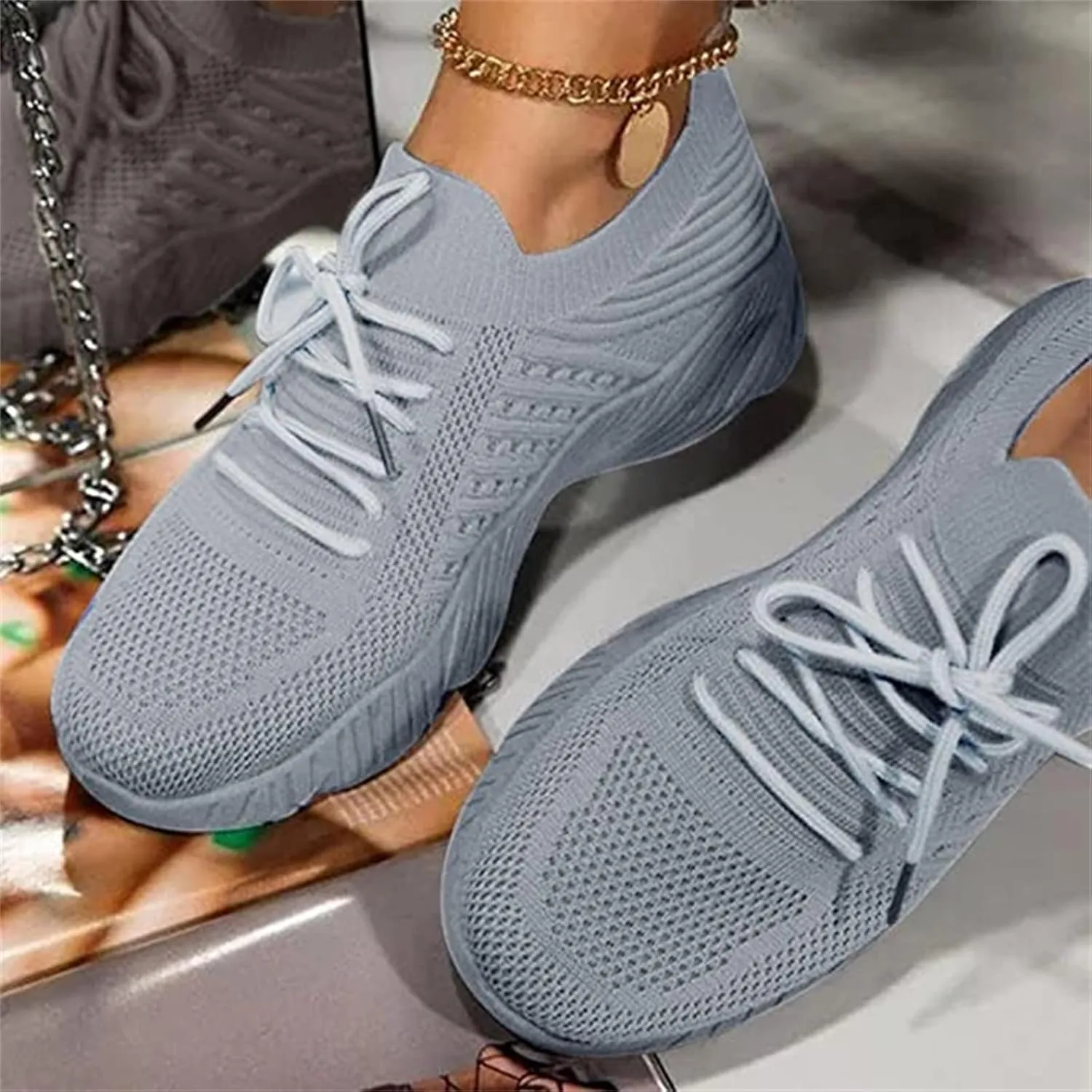 Ladmiple Tennis Shoes Womens Walking Running Slip On Lightweight Casual Non Slip Athletic Gym Comfort Fashion Sneakers 2025