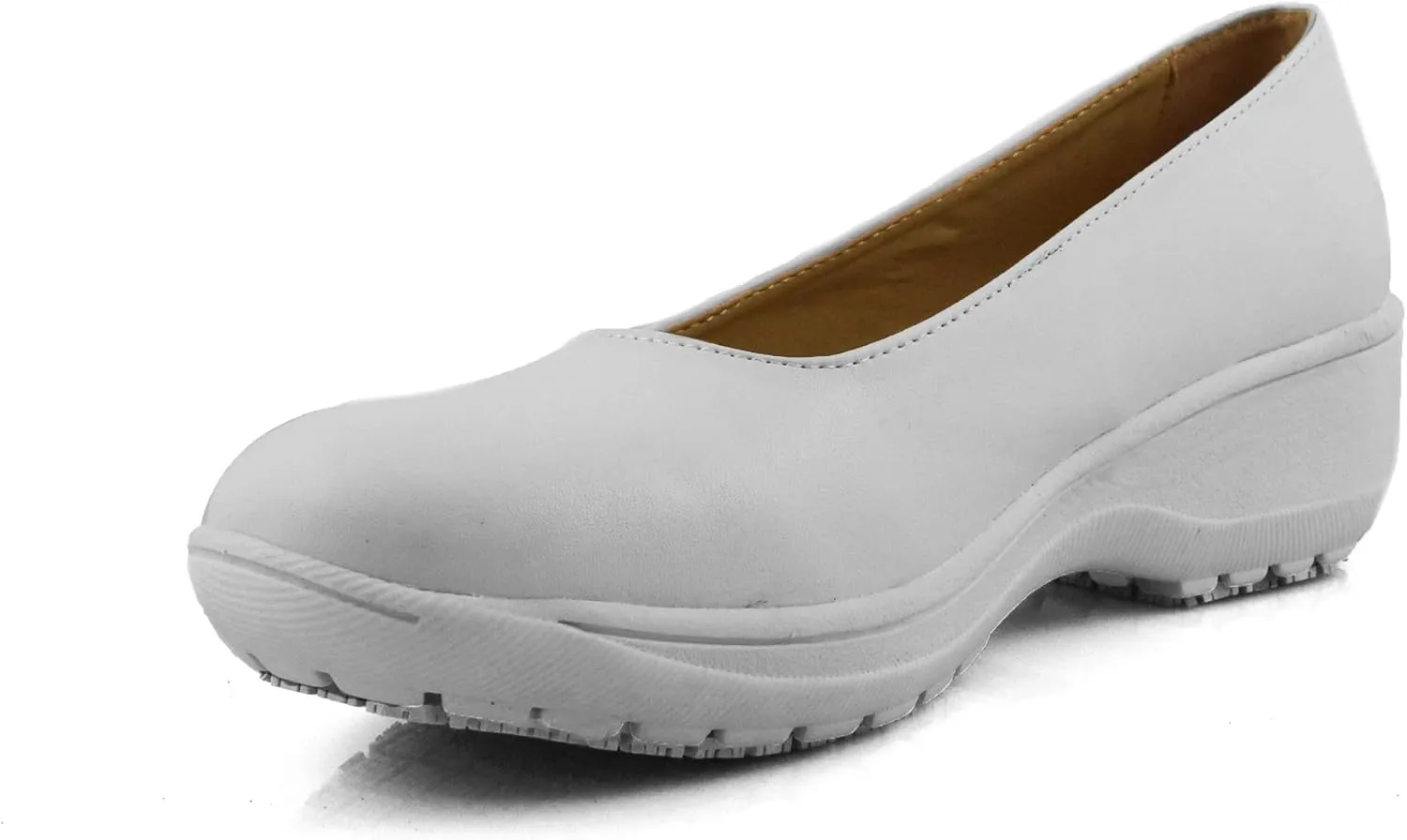 Laforst Darling Manmade Upper Nonslip Waitress Server Fashion Slip On Shoes