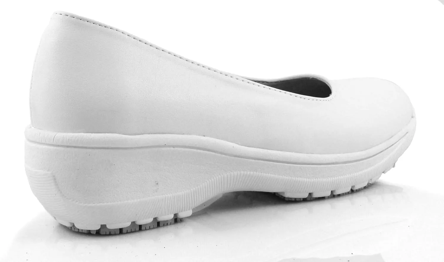 Laforst Darling Manmade Upper Nonslip Waitress Server Fashion Slip On Shoes