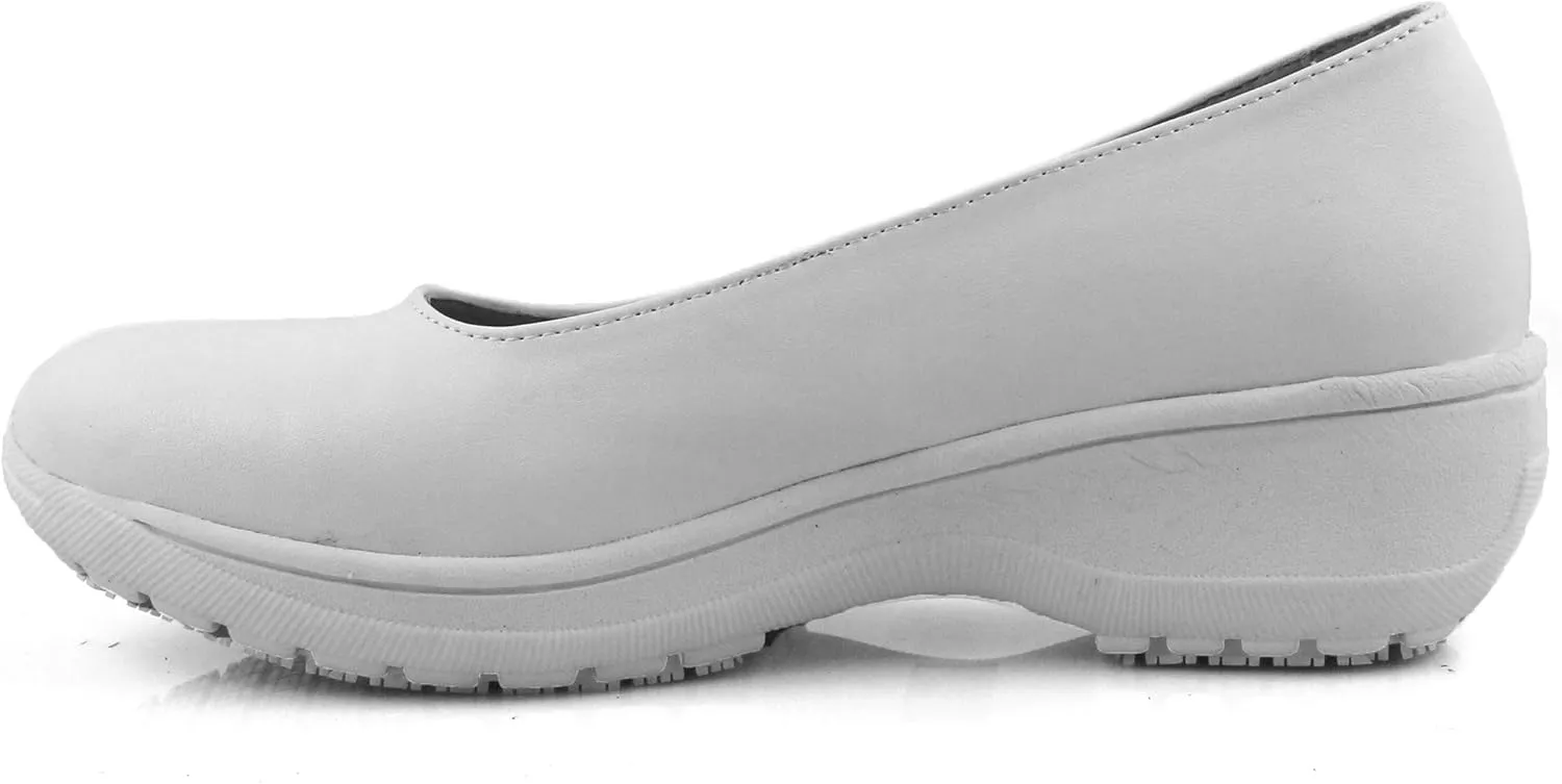 Laforst Darling Manmade Upper Nonslip Waitress Server Fashion Slip On Shoes