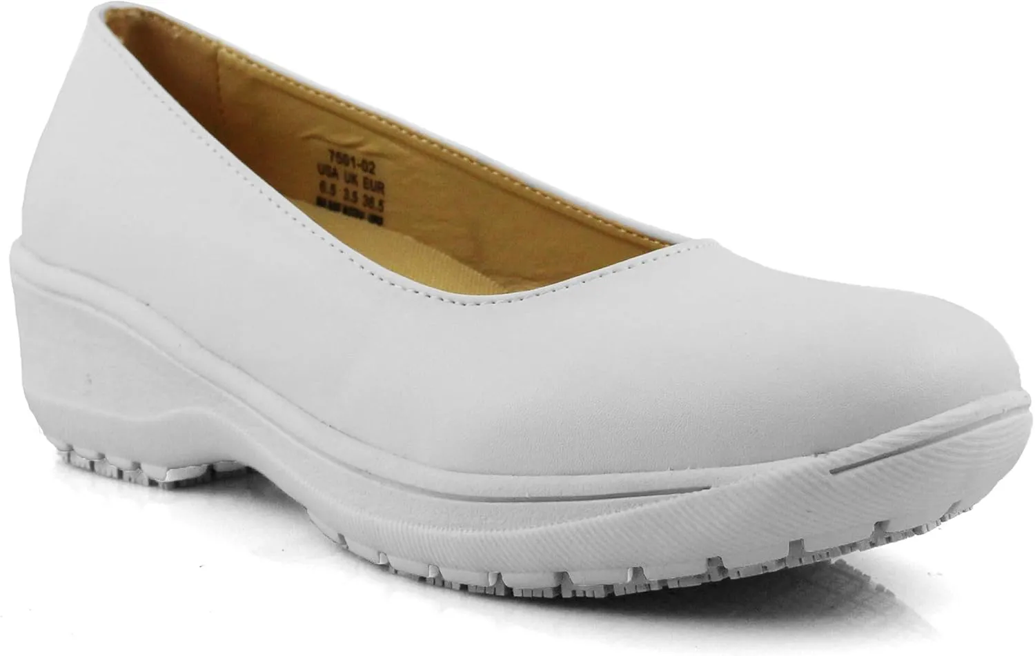 Laforst Darling Manmade Upper Nonslip Waitress Server Fashion Slip On Shoes