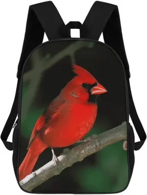 Laptop Backpack Casual Daypack Waterproof Beautiful Red Birds Computer Bag Business Work Bag for Travel