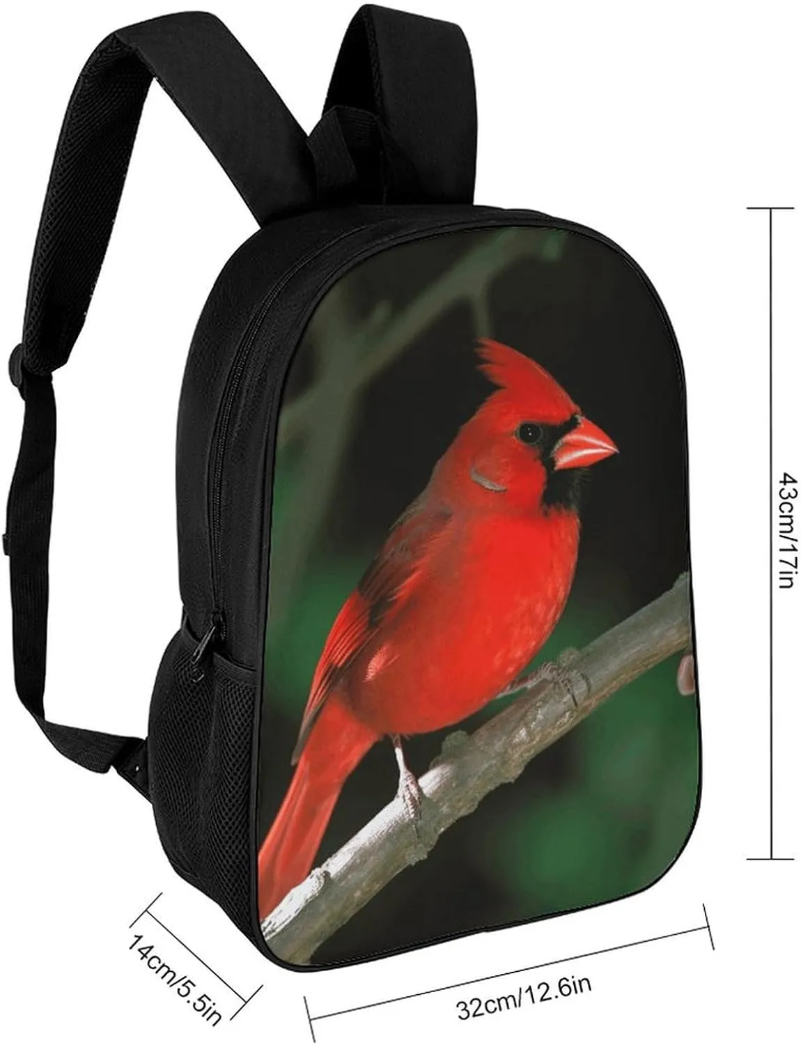 Laptop Backpack Casual Daypack Waterproof Beautiful Red Birds Computer Bag Business Work Bag for Travel