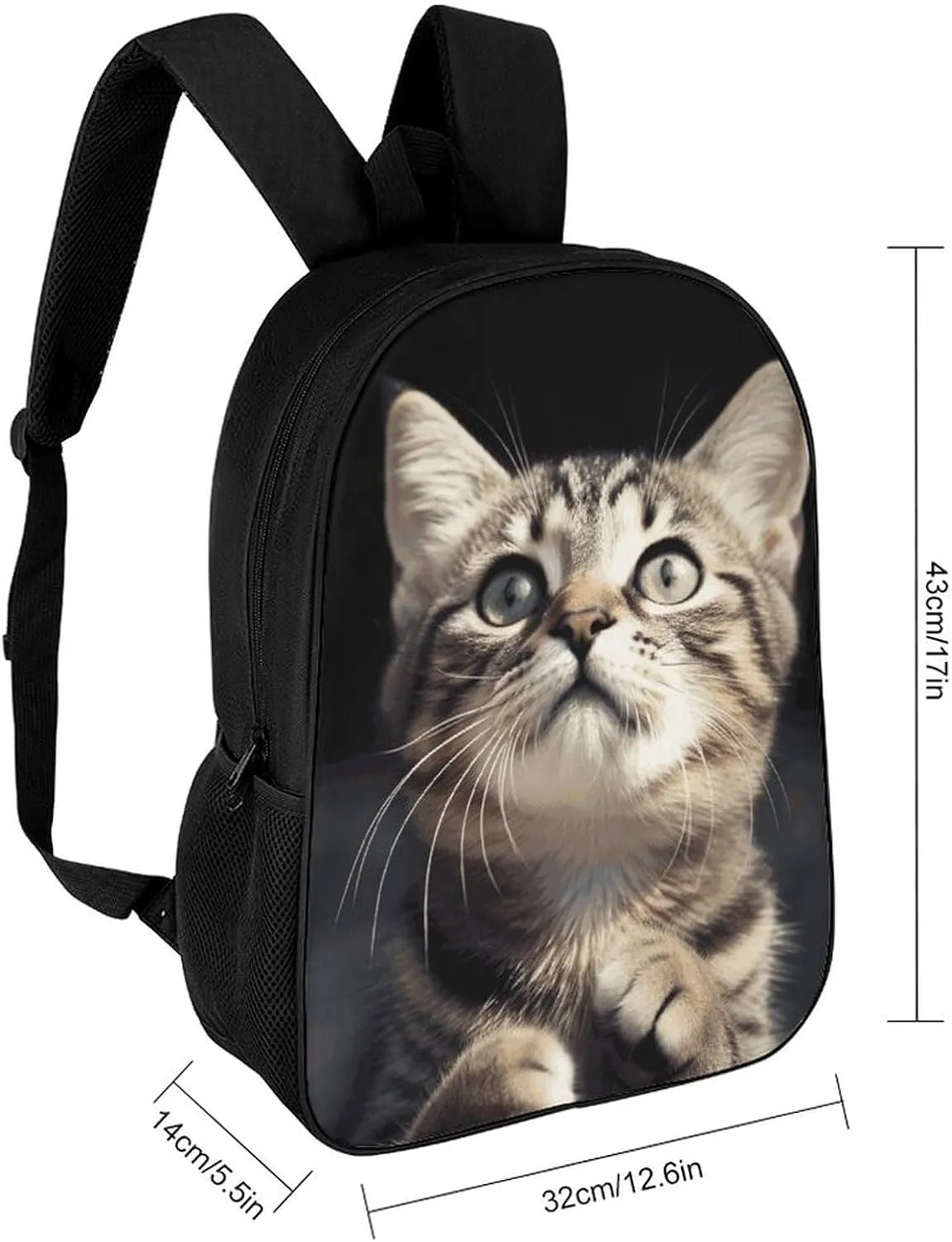 Laptop Backpack Casual Daypack Waterproof Cat Computer Bag Business Work Bag for Travel
