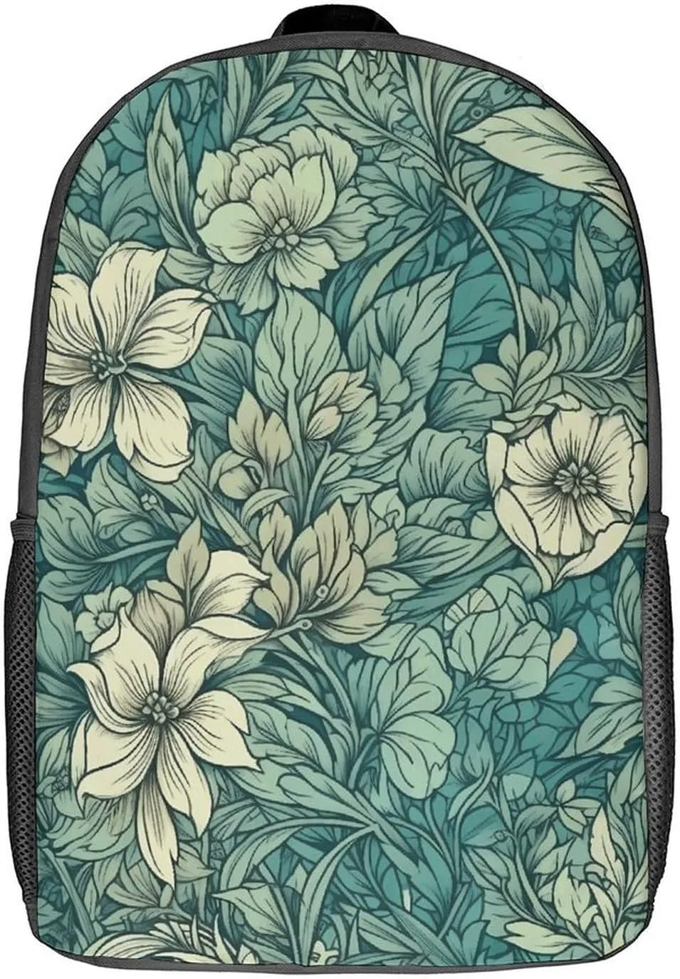 Laptop Backpack Casual Daypack Waterproof Leaves And Flowers Computer Bag Business Work Bag for Travel
