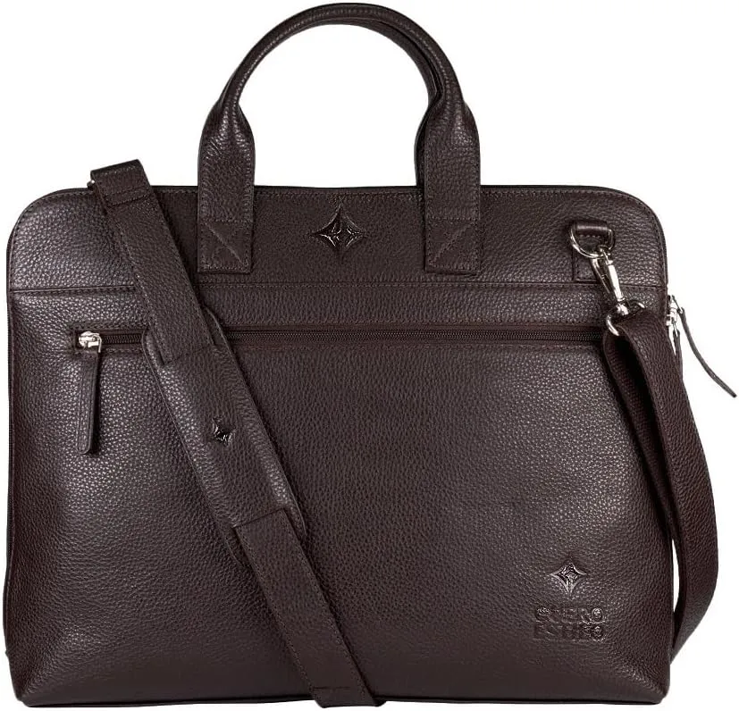 Leather Laptop Bag - Handcrafted Floater Leather, Compact & Stylish for Business, Office & Travel,