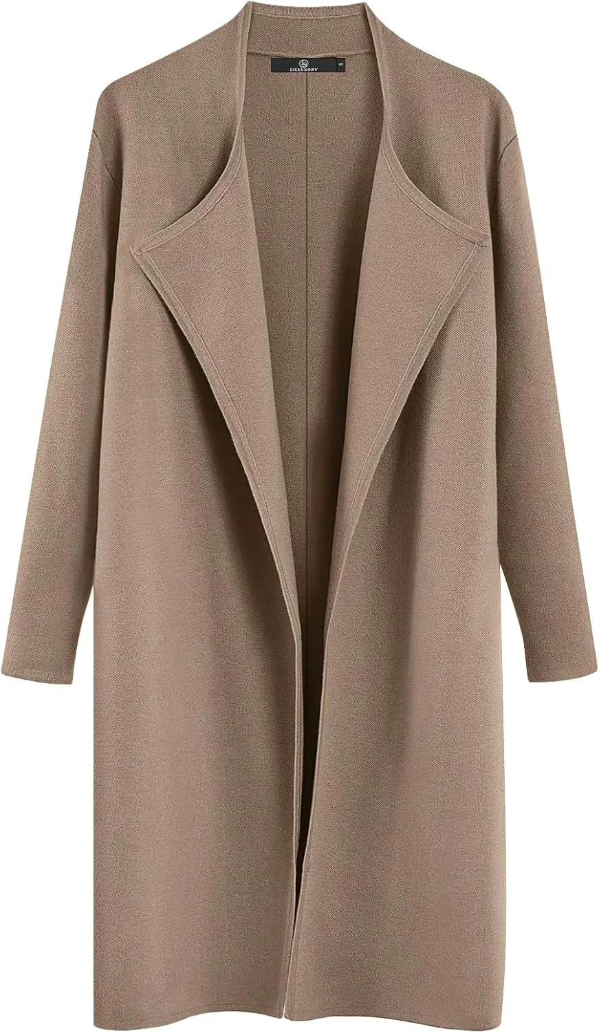 LILLUSORY Women's Long Cardigan Sweaters Oversized Fall Dressy Coatigan Jackets Trendy Knit Winter Coats