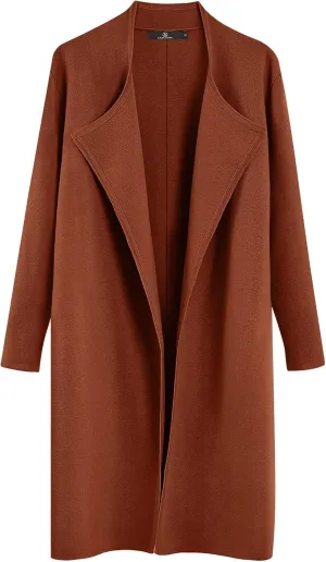 LILLUSORY Women's Long Cardigan Sweaters Oversized Fall Dressy Coatigan Jackets Trendy Knit Winter Coats