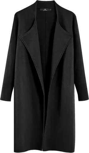 LILLUSORY Women's Long Cardigan Sweaters Oversized Fall Dressy Coatigan Jackets Trendy Knit Winter Coats