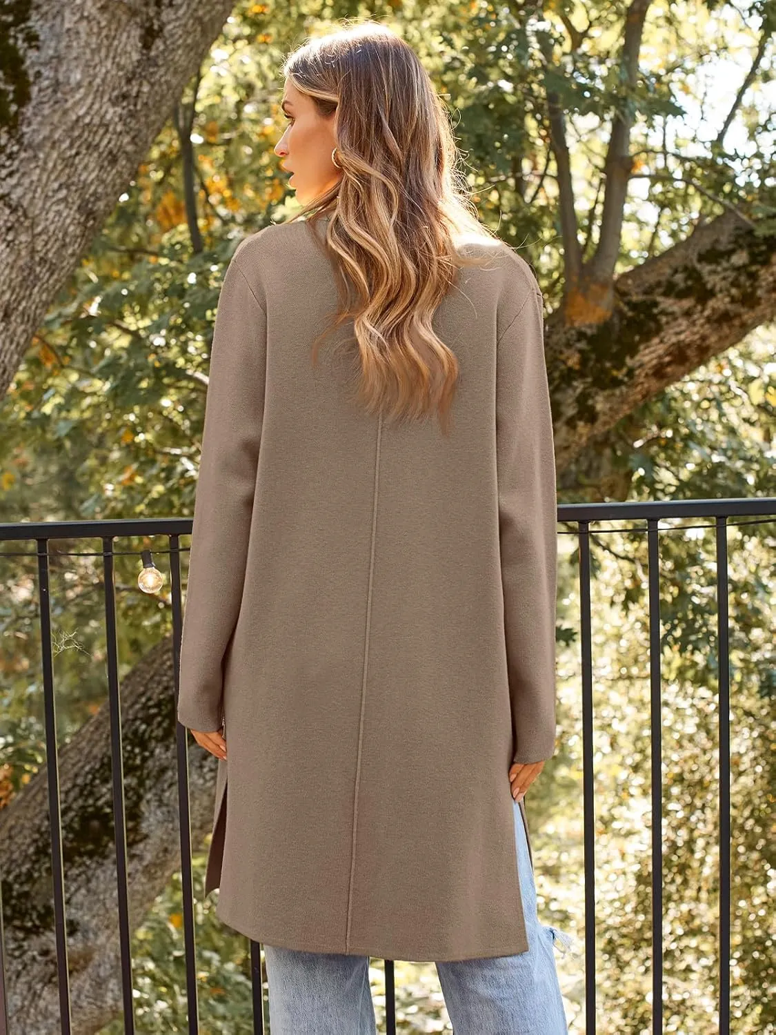 LILLUSORY Women's Long Cardigan Sweaters Oversized Fall Dressy Coatigan Jackets Trendy Knit Winter Coats