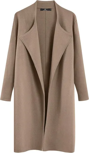 LILLUSORY Women's Long Cardigan Sweaters Oversized Fall Dressy Coatigan Jackets Trendy Knit Winter Coats