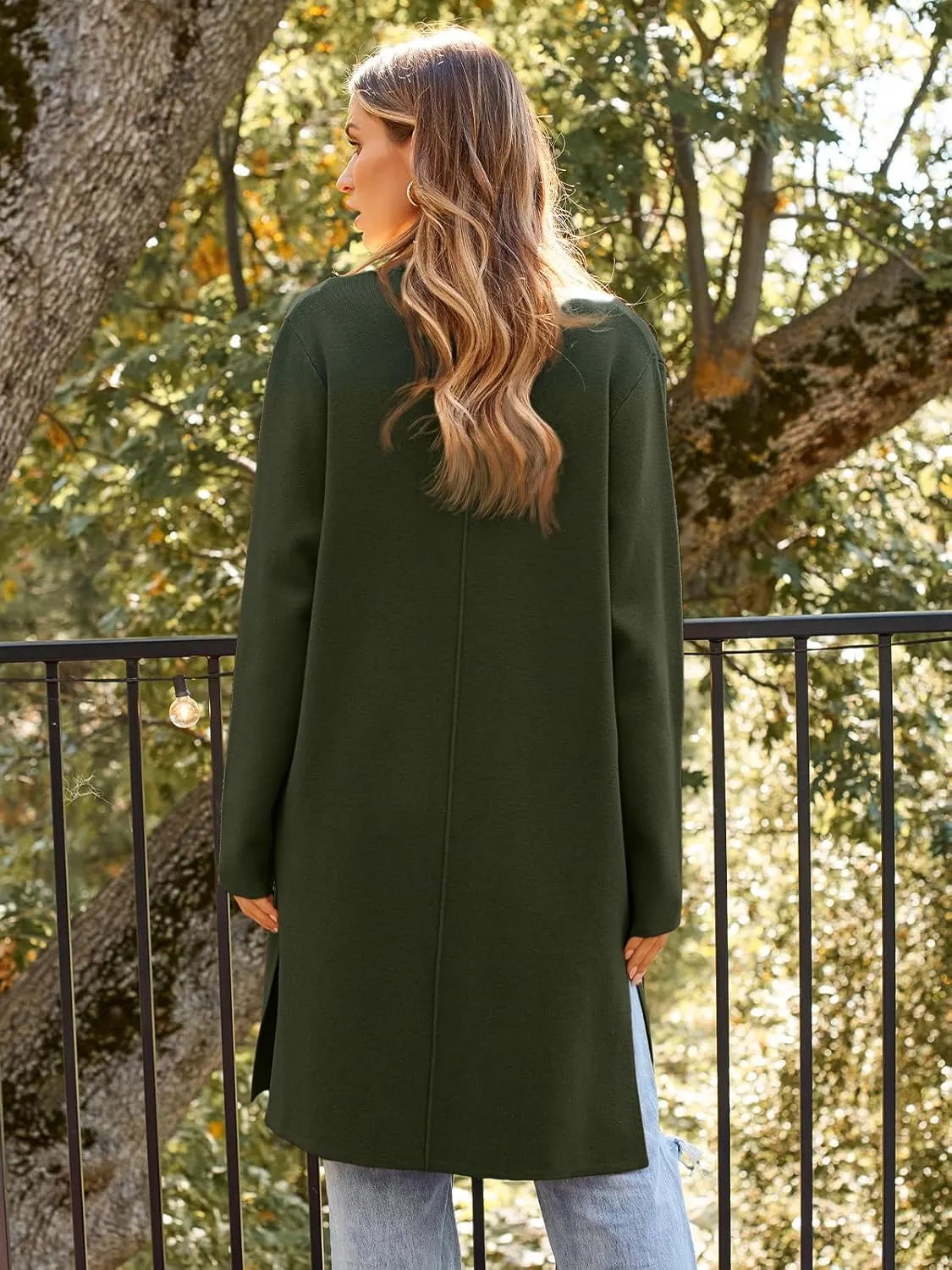 LILLUSORY Women's Long Cardigan Sweaters Oversized Fall Dressy Coatigan Jackets Trendy Knit Winter Coats