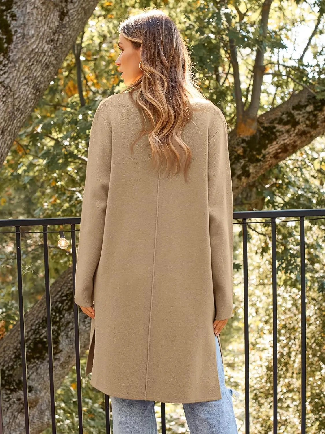 LILLUSORY Women's Long Cardigan Sweaters Oversized Fall Dressy Coatigan Jackets Trendy Knit Winter Coats