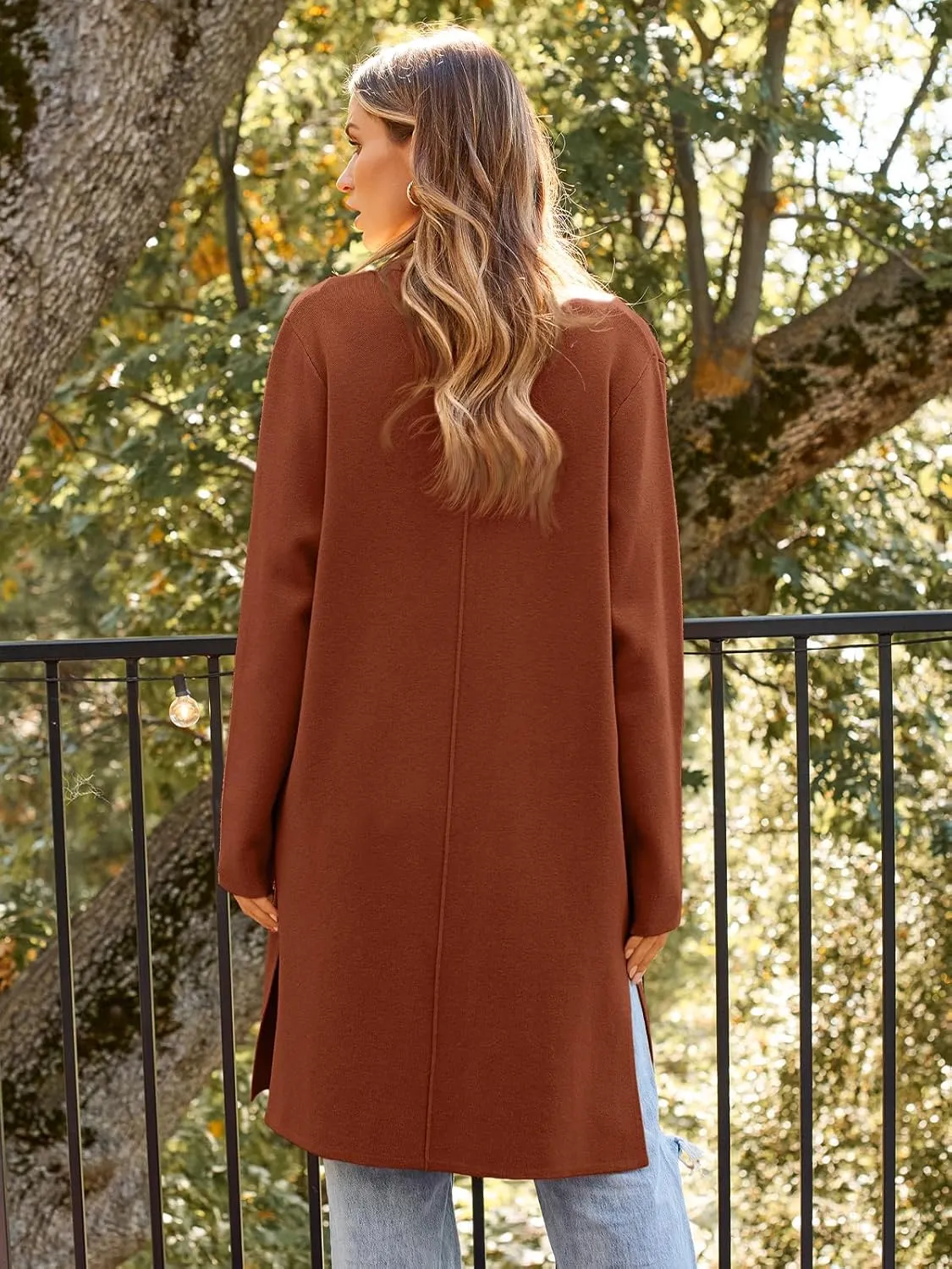 LILLUSORY Women's Long Cardigan Sweaters Oversized Fall Dressy Coatigan Jackets Trendy Knit Winter Coats