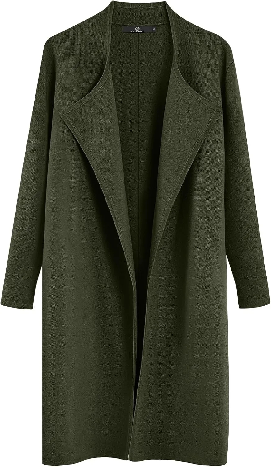 LILLUSORY Women's Long Cardigan Sweaters Oversized Fall Dressy Coatigan Jackets Trendy Knit Winter Coats