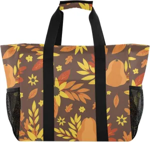 linqin Colorful Mexican Reusable Grocery Bags, Foldable Canvas Tote Bag Waterproof Travel Beach Bag for Shopping Work Gym