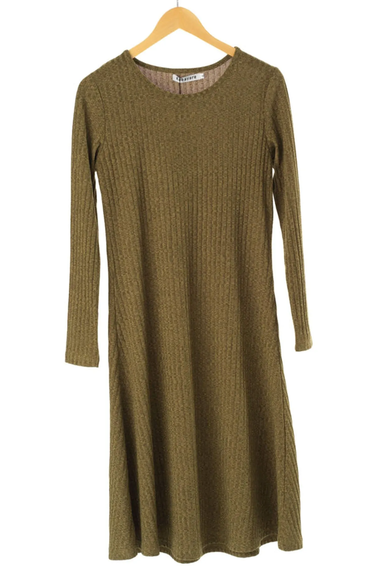 long sleeve Midi sweater dress