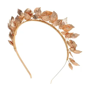 Luxurious Gold Bridal Crown Goddess Headpiece Tiara Hairband for Wedding Elegant Headdress