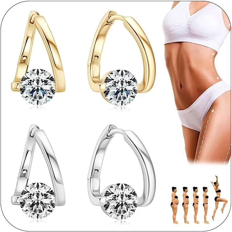 Lymphatic Earrings for Women Histone Halolux Lymphvity Germanium Earrings Atheniz Lymphatic Drainage Earring Chunky Gold Hoop Jewelry Gifts