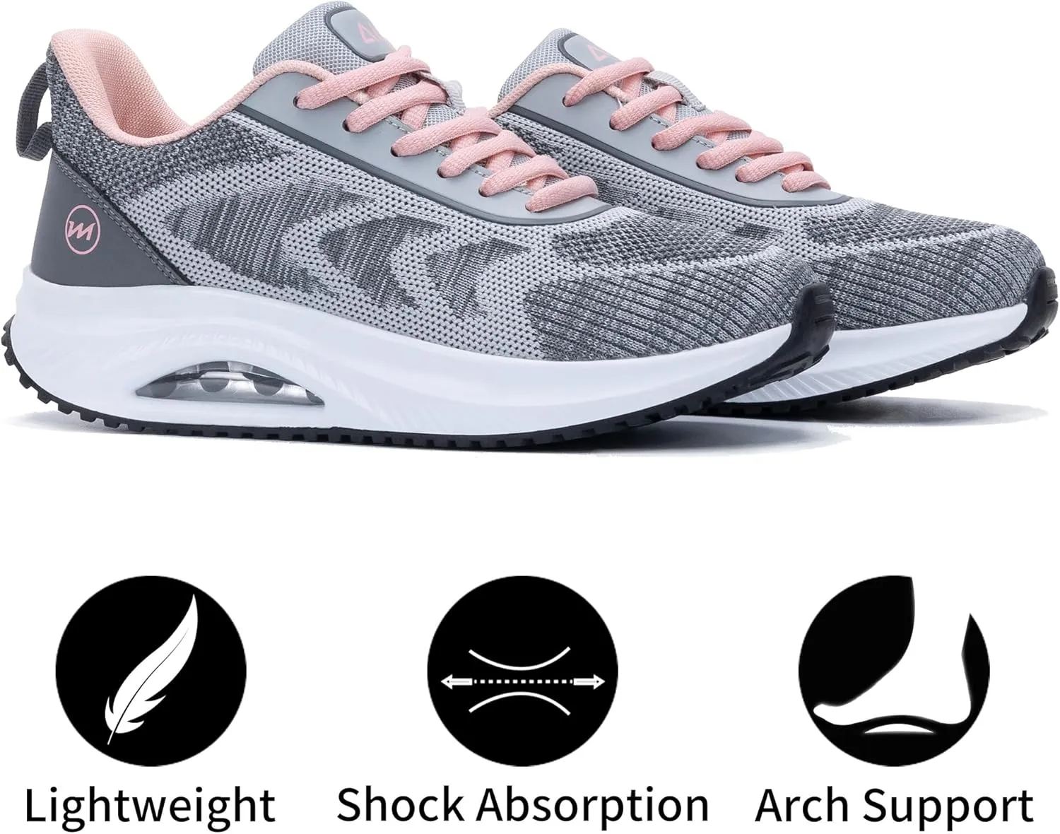 MAFEKE Womens Walking Shoes with Arch Support, Air Tennis Orthotic Fashion Sneakers for Plantar Fasciitis Pain Relief Size 5.5-11
