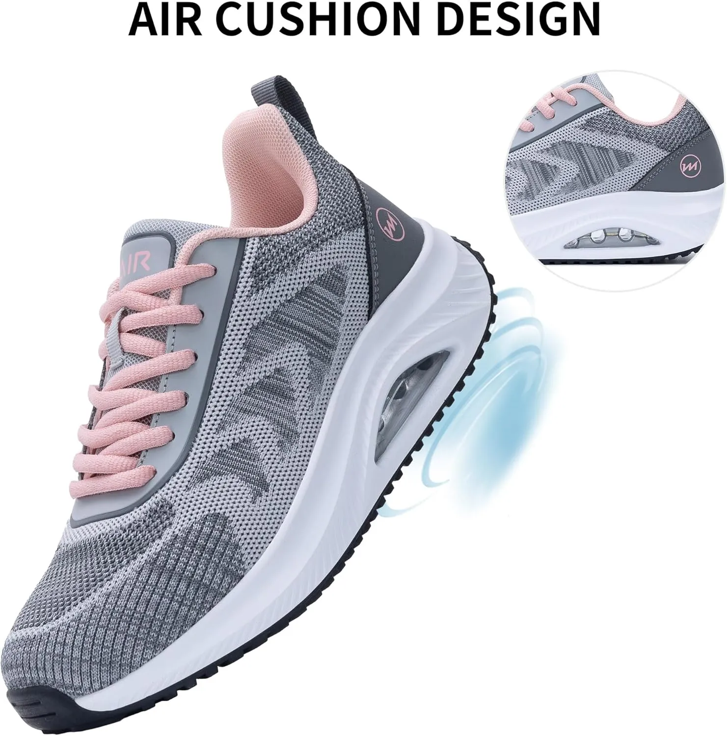 MAFEKE Womens Walking Shoes with Arch Support, Air Tennis Orthotic Fashion Sneakers for Plantar Fasciitis Pain Relief Size 5.5-11