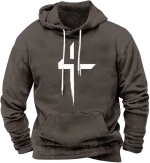 Mens 2024 Casual Cotton Hooded Mens Slim Autumn Casual Solid O Neck Sweater Top Color Men's Fleece Pullover Hoodie