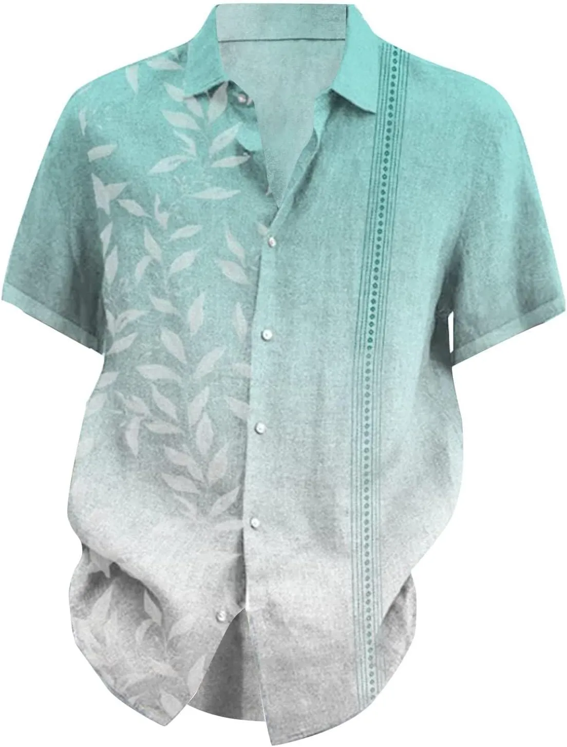 Mens Hawaiian Shirts with Beach Summer Tops Summer Beach Shirt Mens Beach Tees Summer Tees