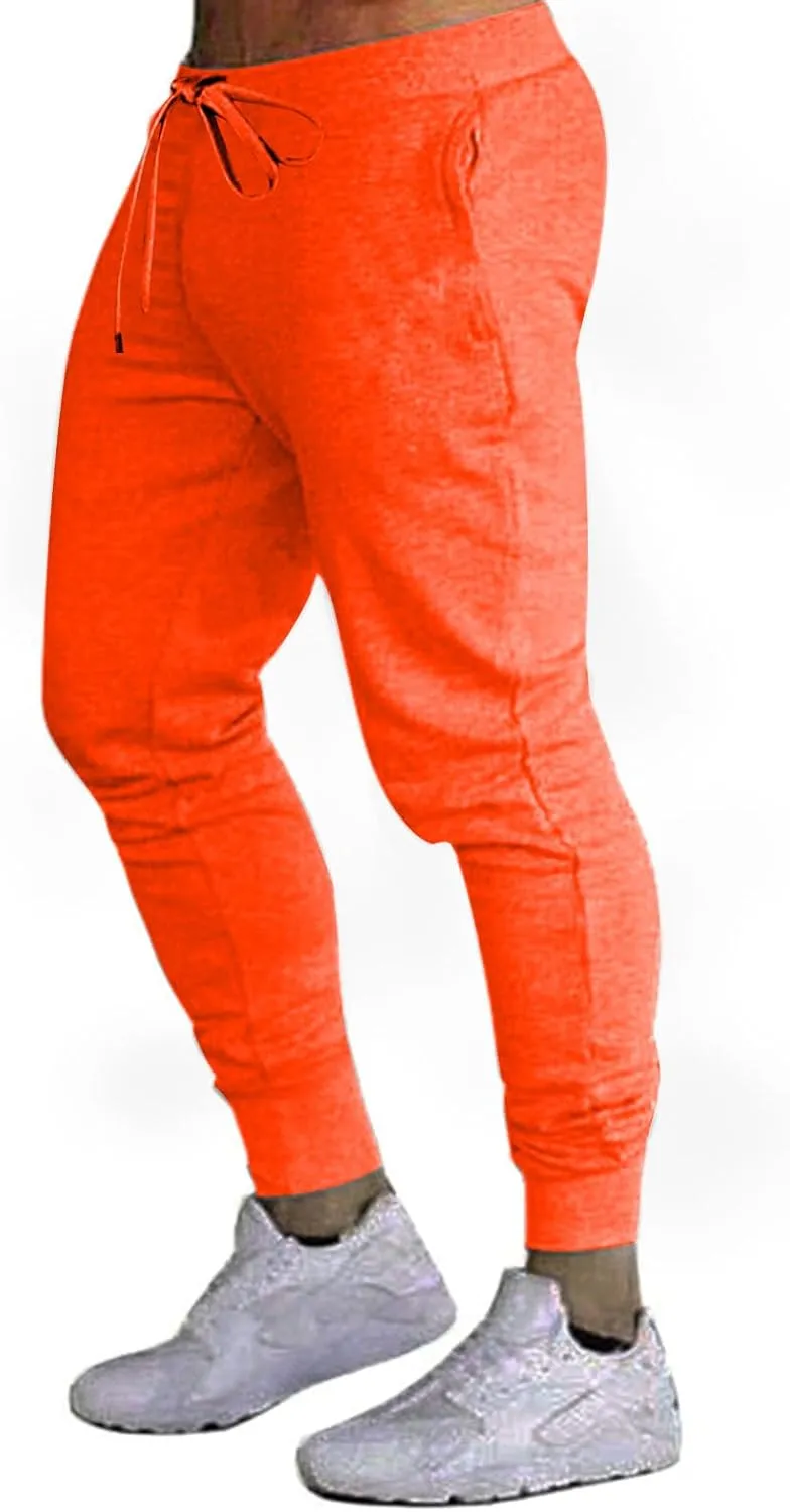 Men's Jogger Pants Slim Fit Elastic Waist Drawstring Comfortable Athletic Sweatpants Casual Durable Everyday