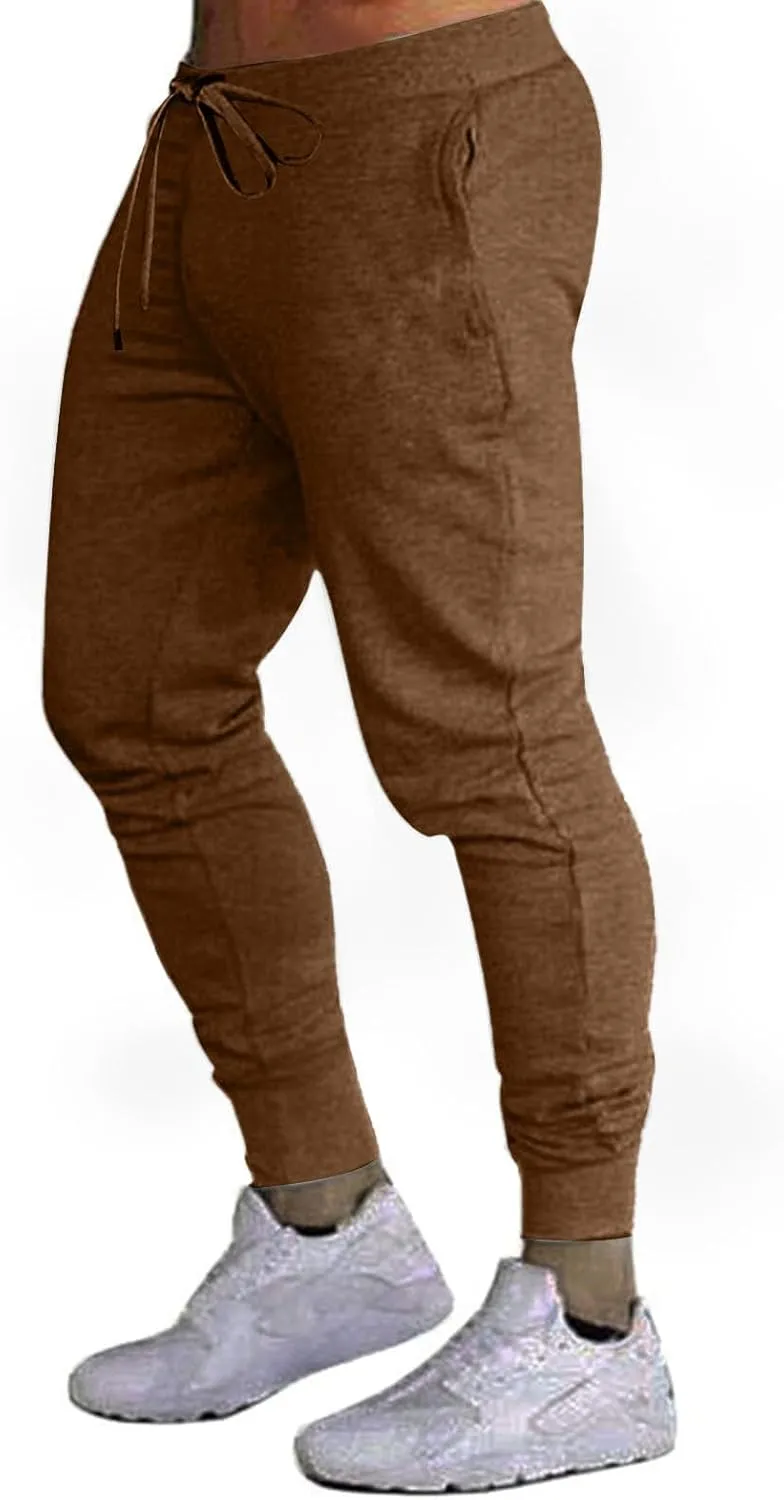 Men's Jogger Pants Slim Fit Elastic Waist Drawstring Comfortable Athletic Sweatpants Casual Durable Everyday
